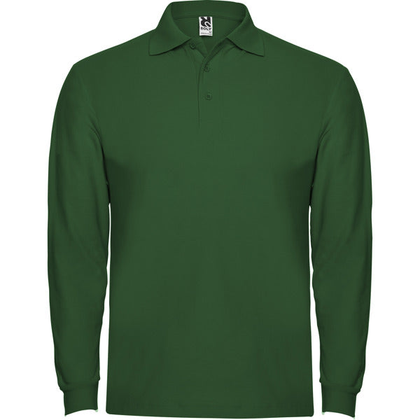 Langärmeliges Poloshirt Estrella  in Farbe Bottle Green