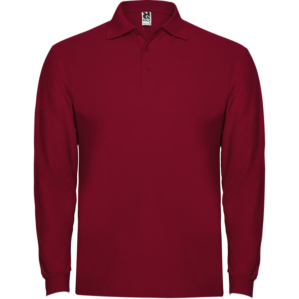 Langärmeliges Poloshirt Estrella  in Farbe Garnet