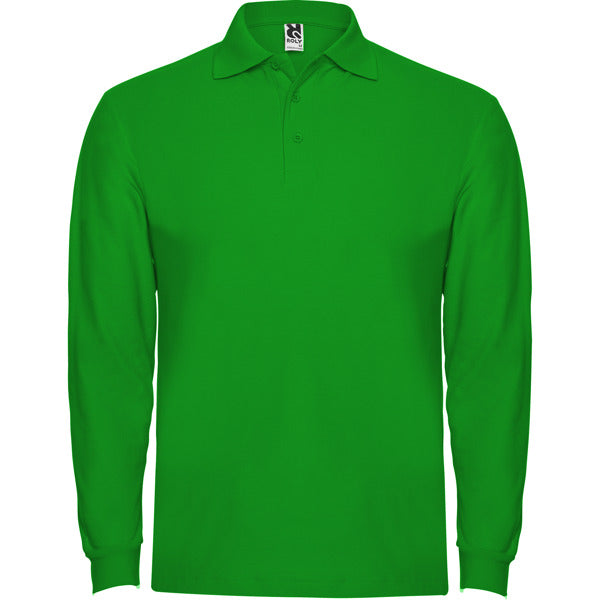 Langärmeliges Poloshirt Estrella  in Farbe Grass Green