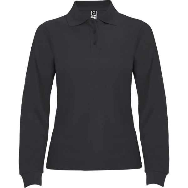Langärmeliges Poloshirt Estrella Woman  in Farbe Dark Lead