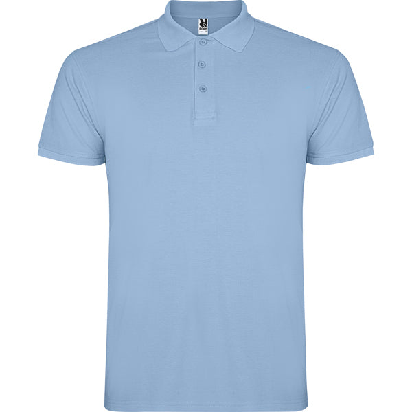 Poloshirt Star  in Farbe Sky Blue