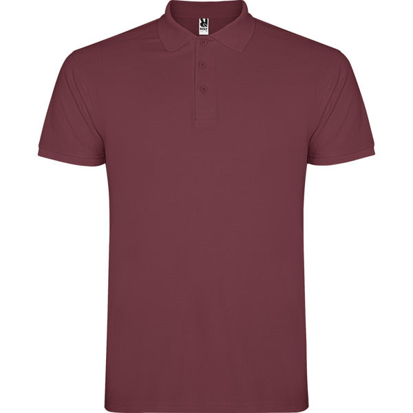 Poloshirt Star  in Farbe Berry Red