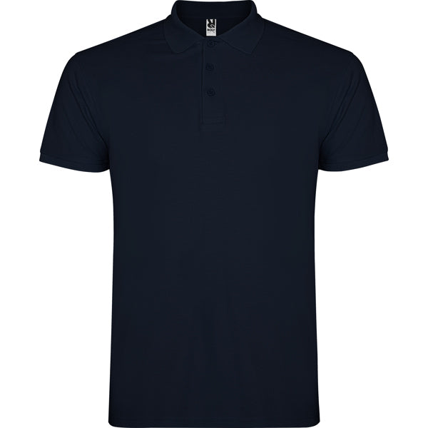 Poloshirt Star in Farbe Navy