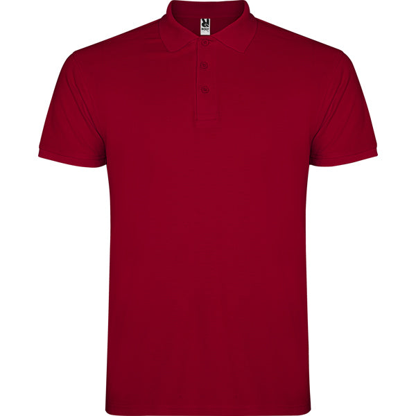Poloshirt Star  in Farbe Garnet
