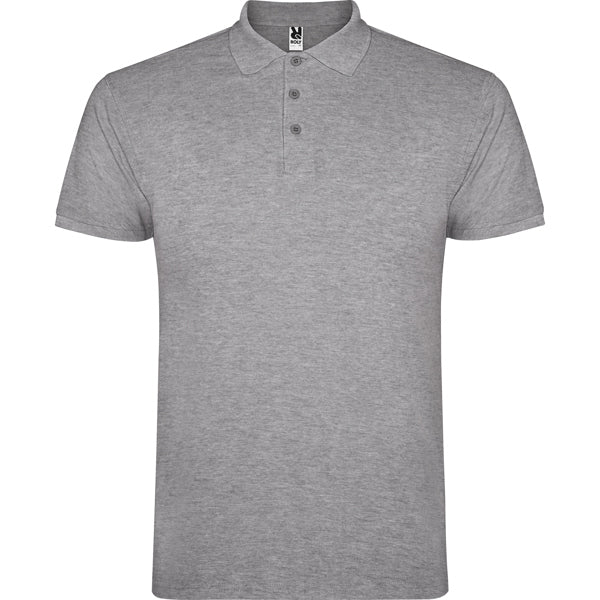 Poloshirt Star  in Farbe Heather Grey