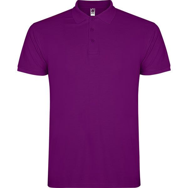 Poloshirt Star  in Farbe Purple