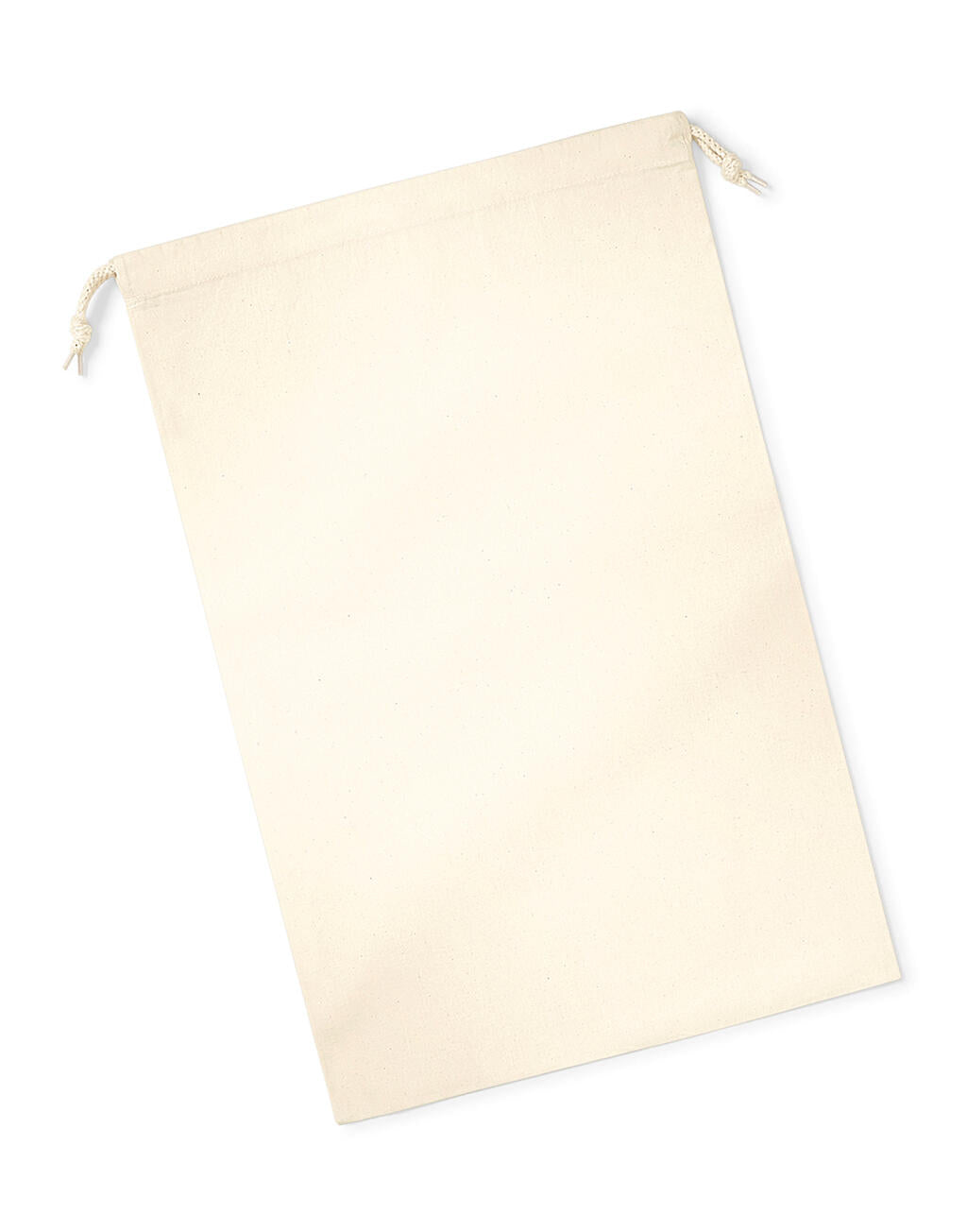  Organic Premium Cotton Stuff Bag in Farbe Natural