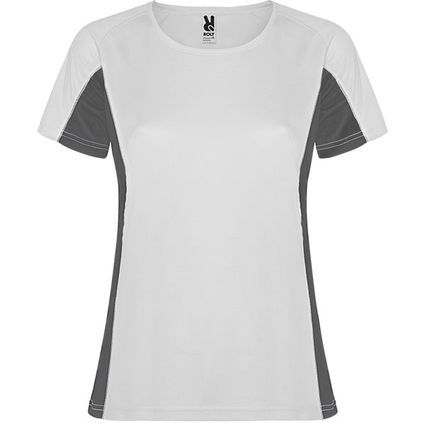 T-Shirt Shanghai Woman  in Farbe White/Dark Lead