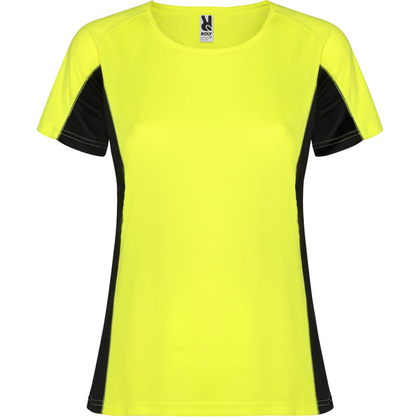 T-Shirt Shanghai Woman  in Farbe Fluor Yellow/Black