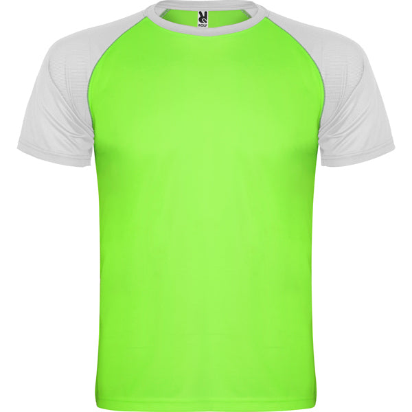 T-Shirt Indianapolis  in Farbe Fluor Green/White