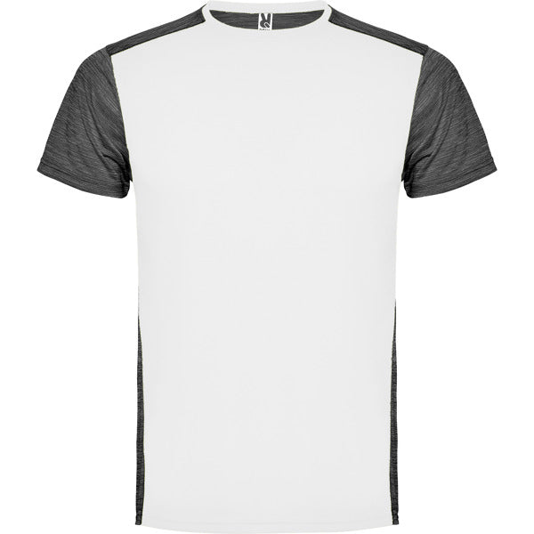 T-Shirt Zolder  in Farbe White/Heather Black