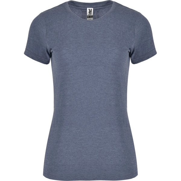 T-Shirt Fox Woman  in Farbe Heather Denim
