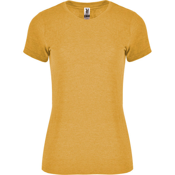 T-Shirt Fox Woman  in Farbe Heather Mustard
