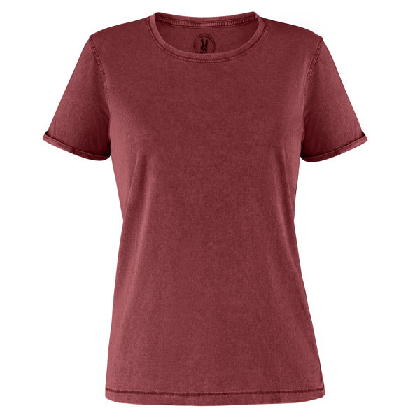 T-Shirt Husky Woman  in Farbe Garnet