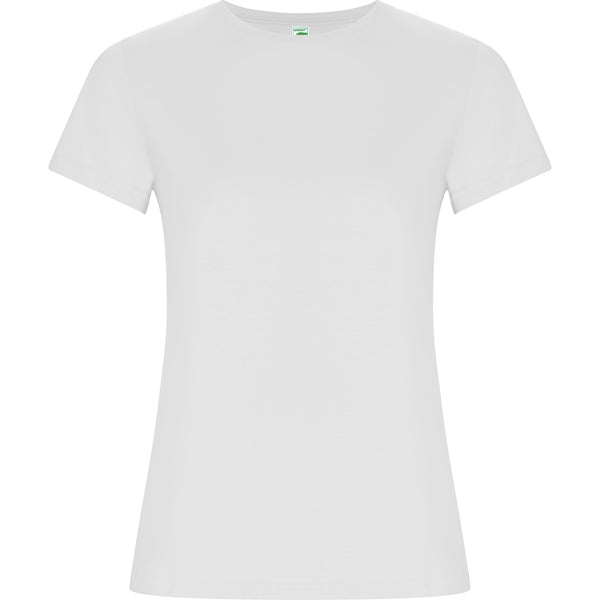 T-Shirt Golden Woman  in Farbe White