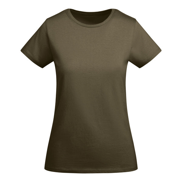 T-Shirt Breda Woman Militar Green in Farbe Army Green