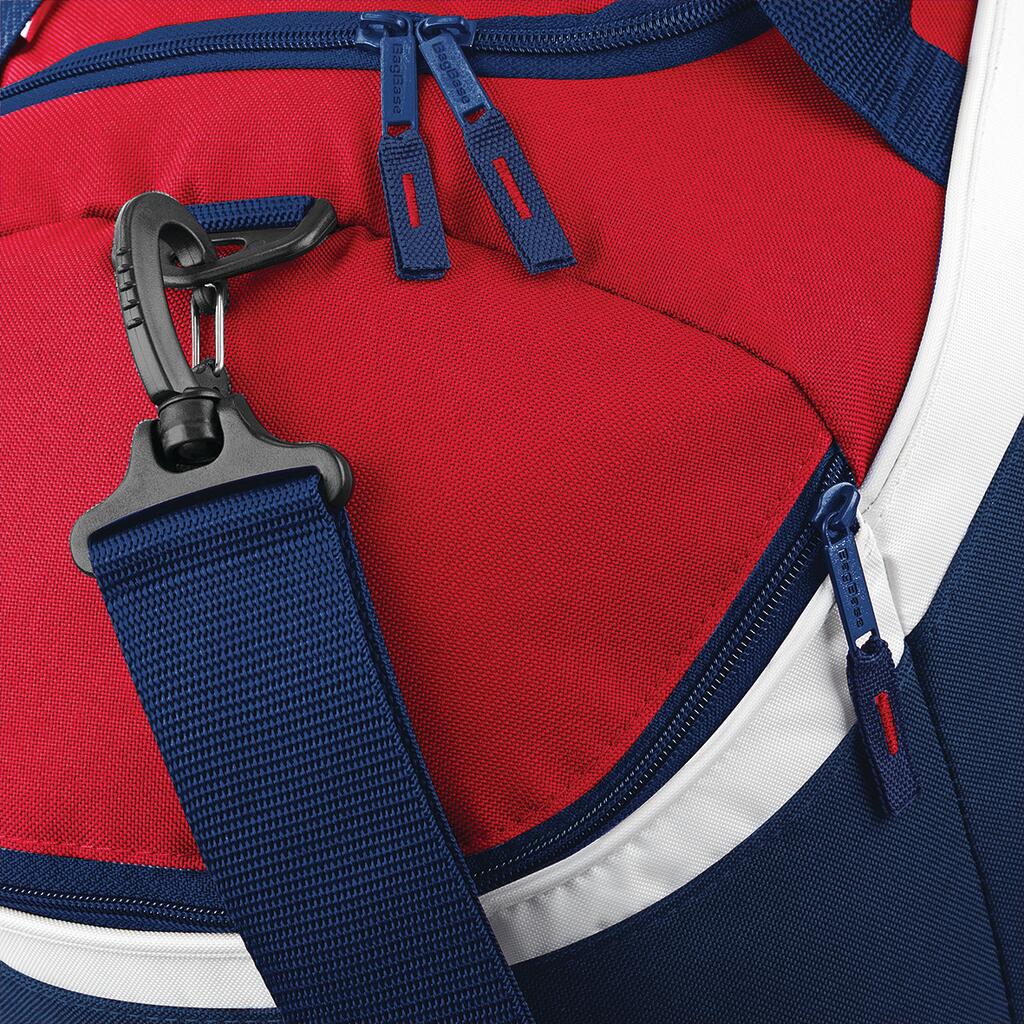  Teamwear Holdall in Farbe Black/Classic Red/White
