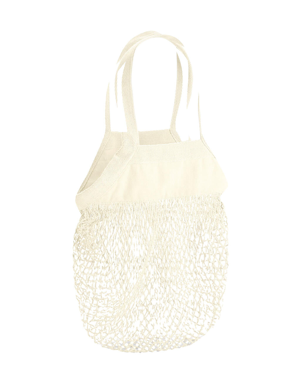  Organic Cotton Mini Mesh Grocery Bag in Farbe Natural