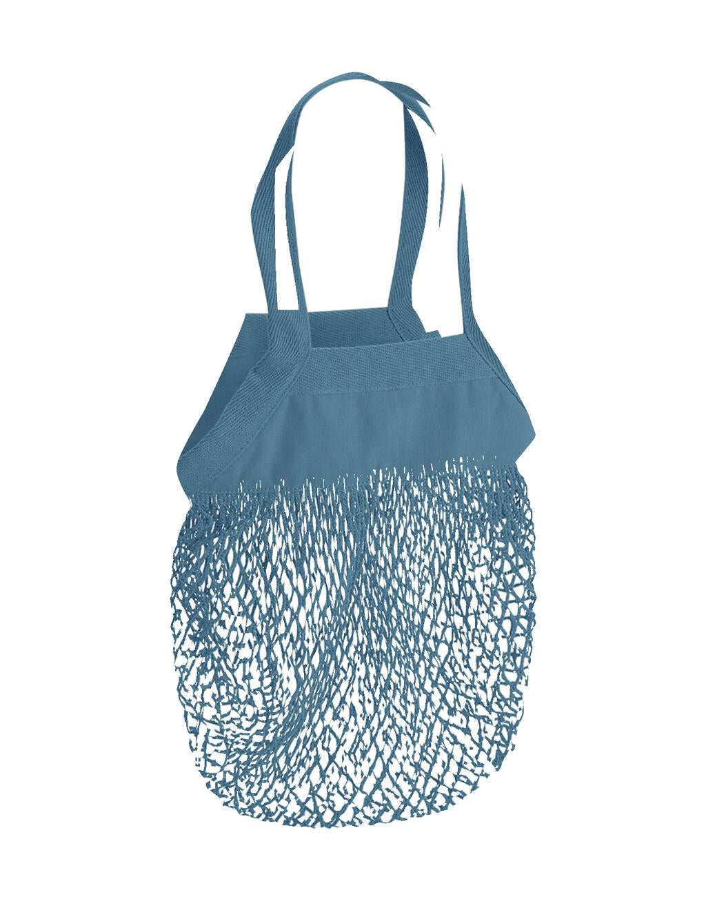  Organic Cotton Mini Mesh Grocery Bag in Farbe Airforce Blue
