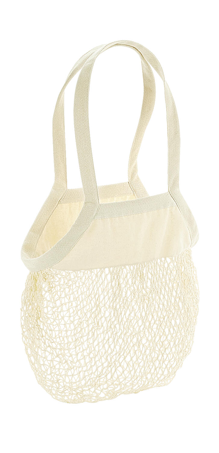  Organic Cotton Mesh Grocery Bag in Farbe Natural