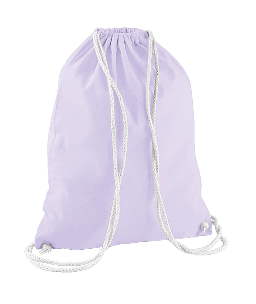  Cotton Gymsac in Farbe Lavender/White