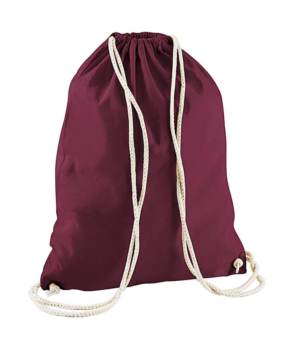  Cotton Gymsac in Farbe Burgundy