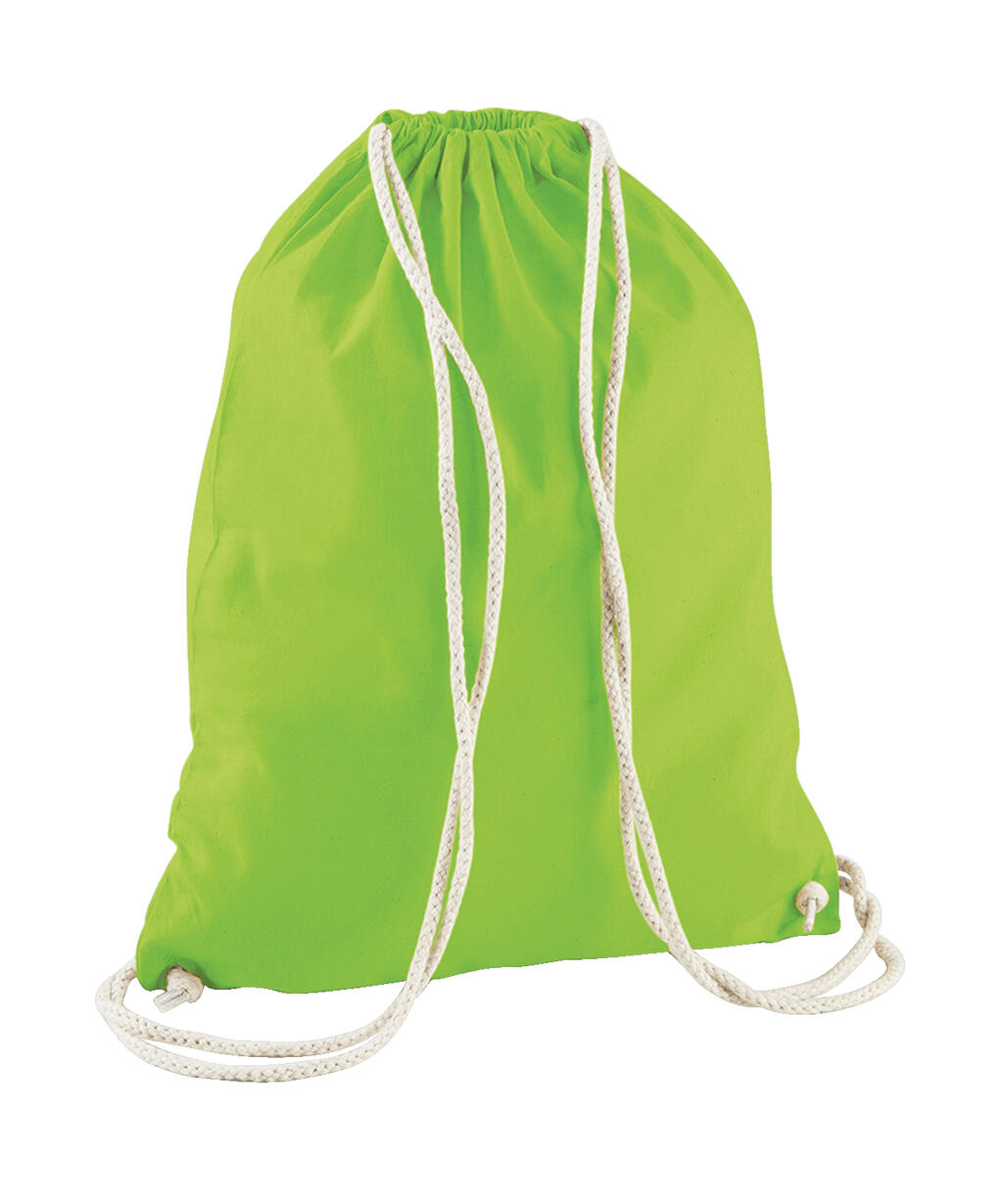  Cotton Gymsac in Farbe Lime Green