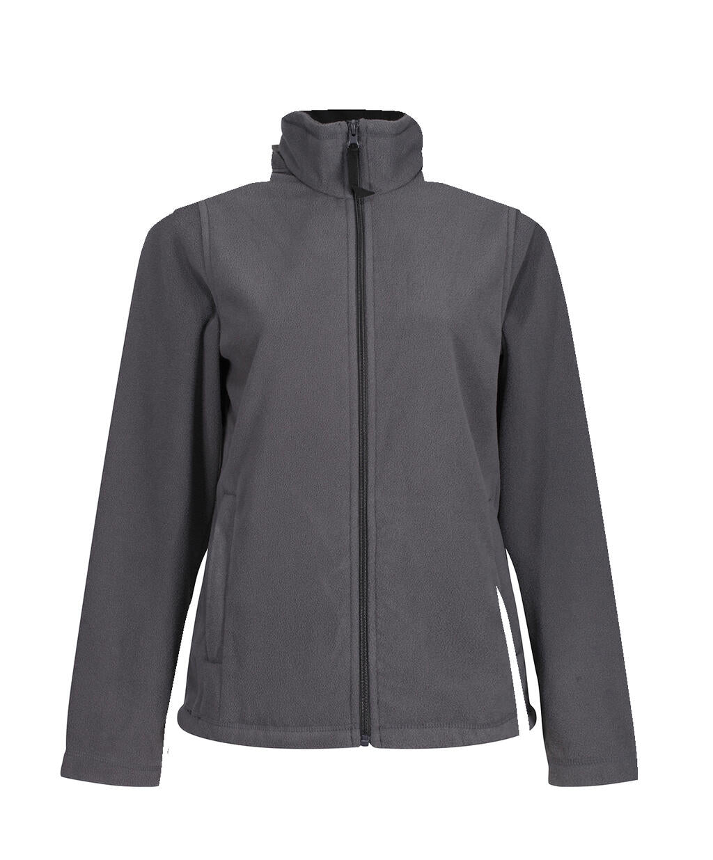  Women's Micro Full Zip Fleece in Farbe Seal Grey