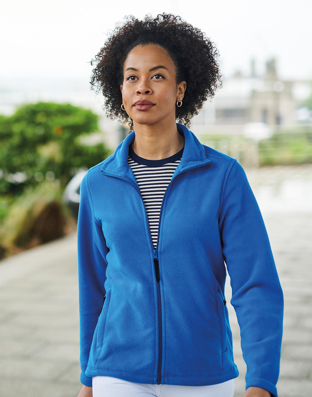  Women's Micro Full Zip Fleece in Farbe Black