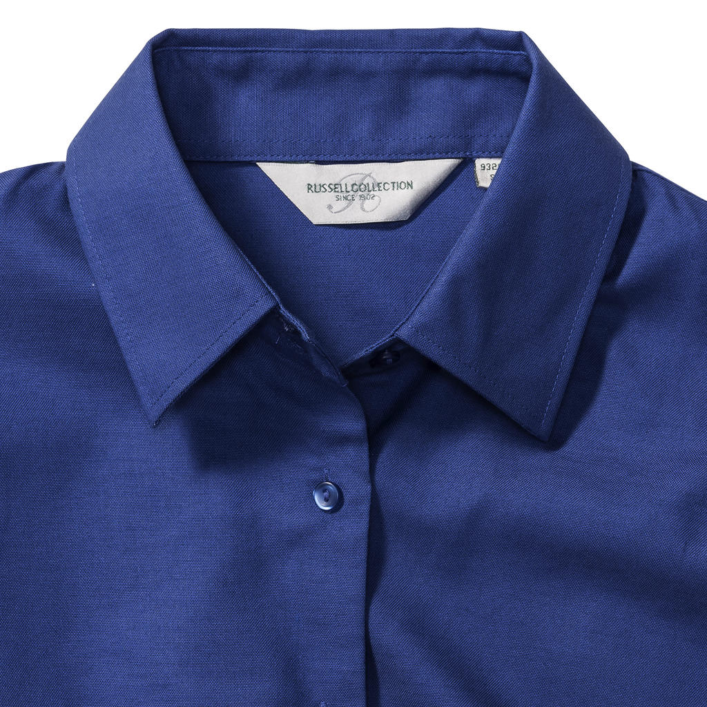  Ladies' Classic Oxford Shirt LS in Farbe White