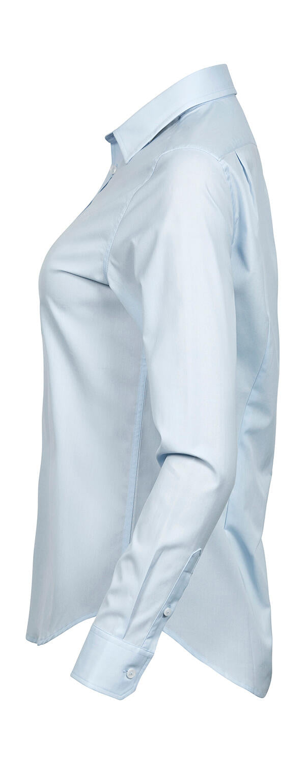  Ladies' Stretch Luxury Shirt in Farbe White