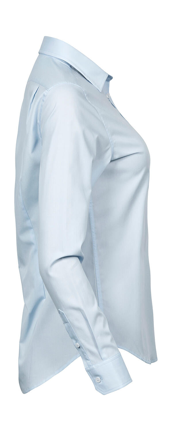  Ladies' Stretch Luxury Shirt in Farbe White