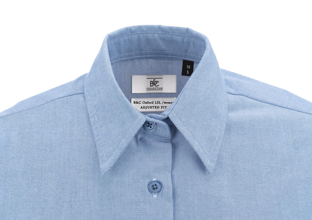  Oxford LSL/women Shirt in Farbe White