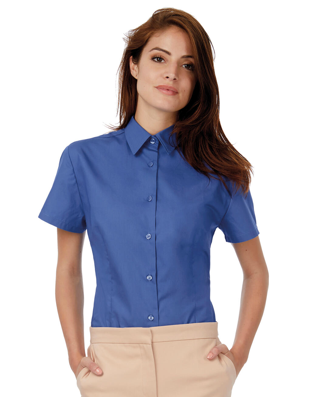  Ladies' Heritage Poplin Shirt - SWP44 in Farbe White