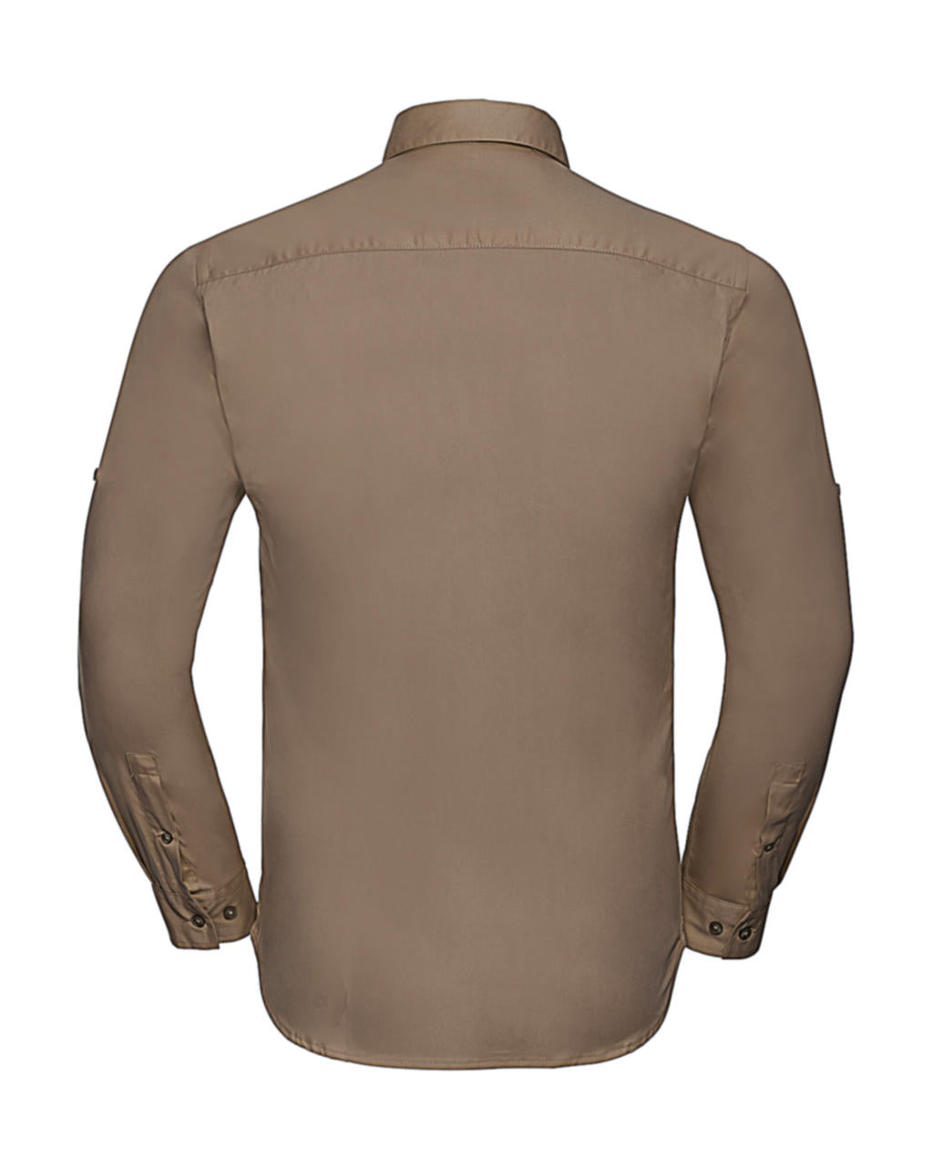  Men's Roll Sleeve Shirt LS  in Farbe White
