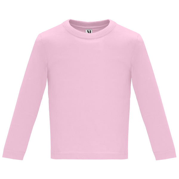 Langärmliges T-Shirt Baby Monate  in Farbe Light Pink