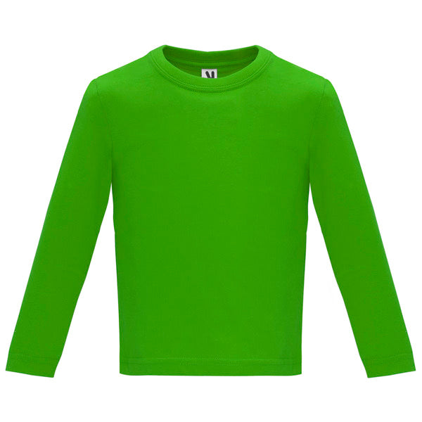 Langärmliges T-Shirt Baby Monate  in Farbe Grass Green