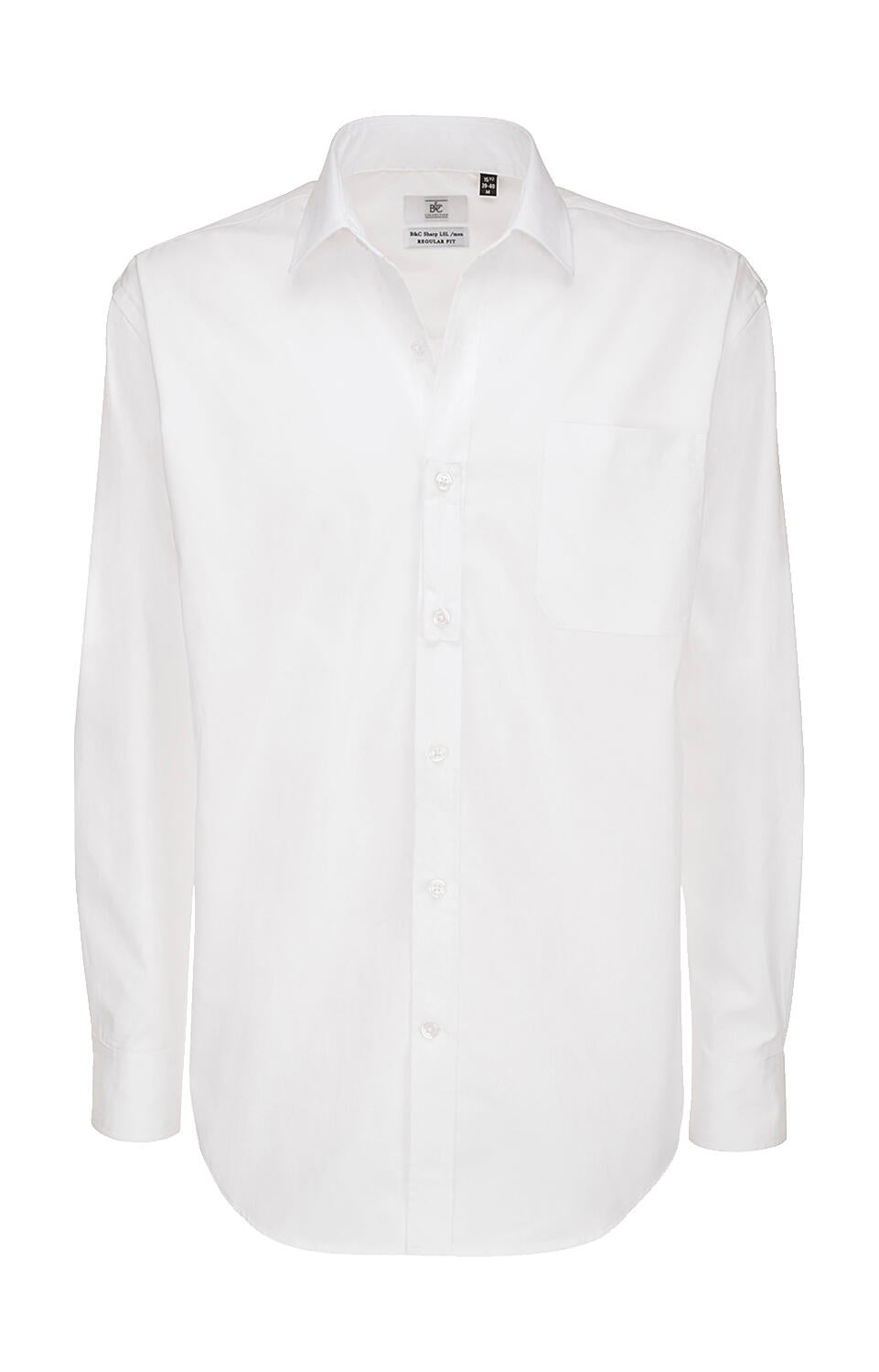  Sharp LSL/men Twill Shirt  in Farbe White