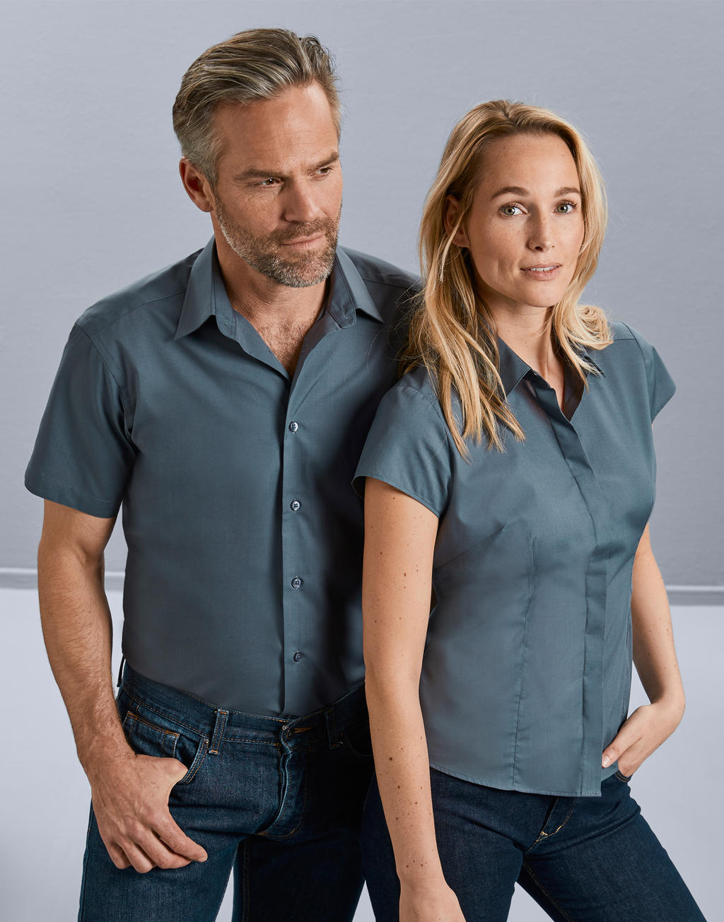  Tailored Poplin Shirt in Farbe White