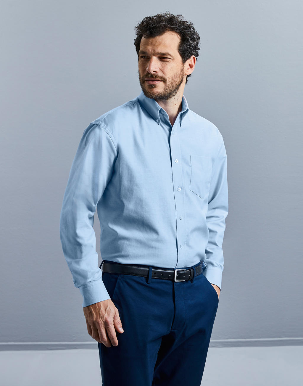 Oxford Shirt LS - Russell | ShirtStore