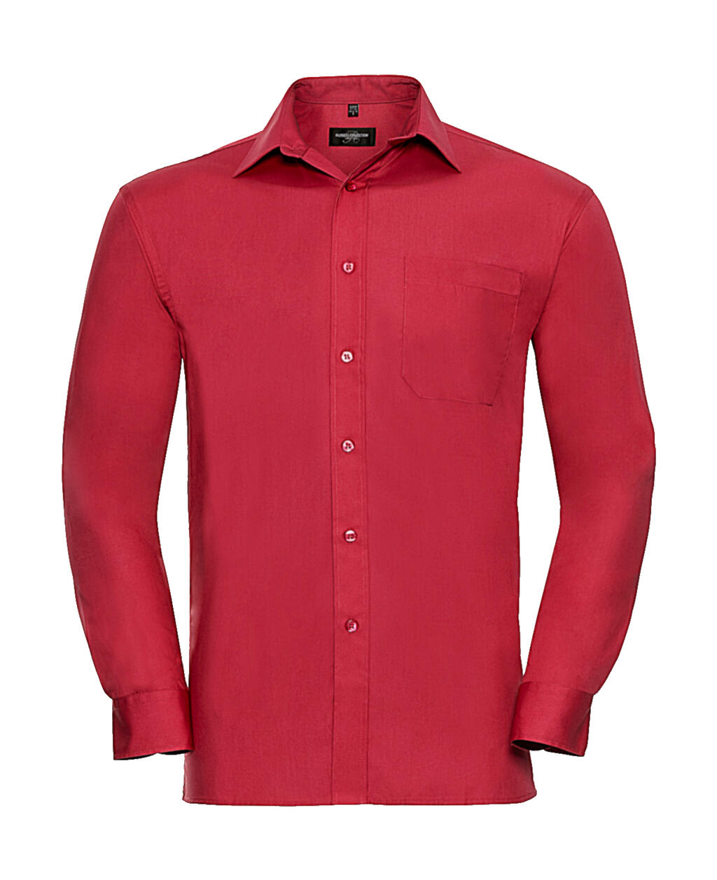 Cotton Poplin Shirt LS in Farbe Classic Red