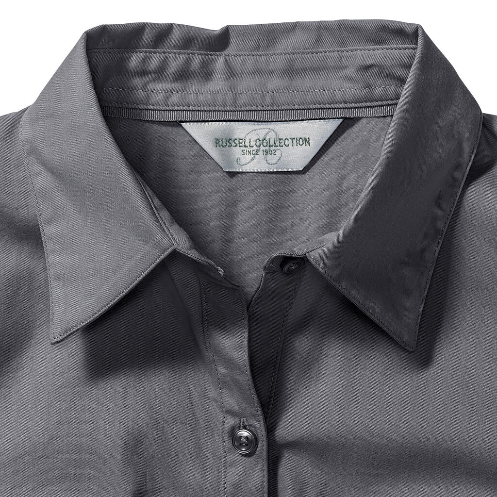  Ladies' Roll 3/4 Sleeve Shirt in Farbe White