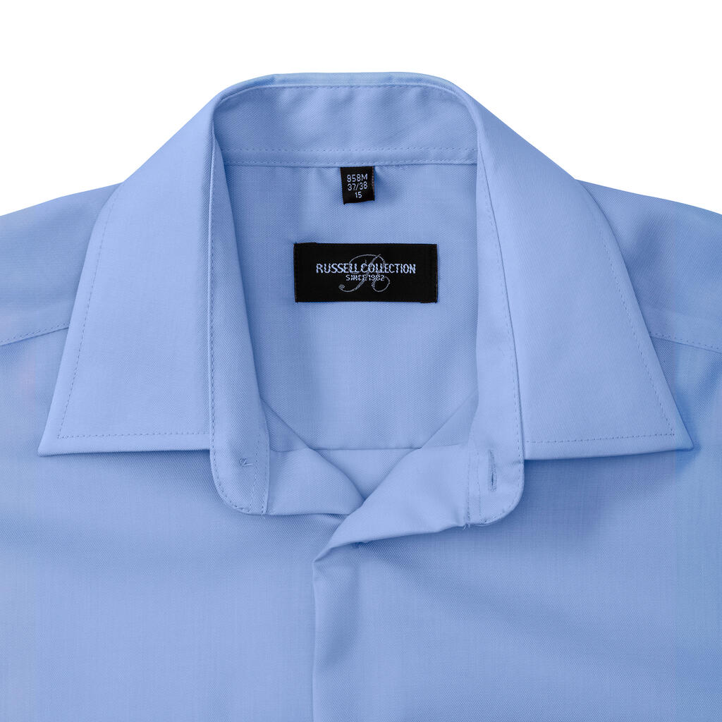  Tailored Ultimate Non-iron Shirt LS in Farbe White