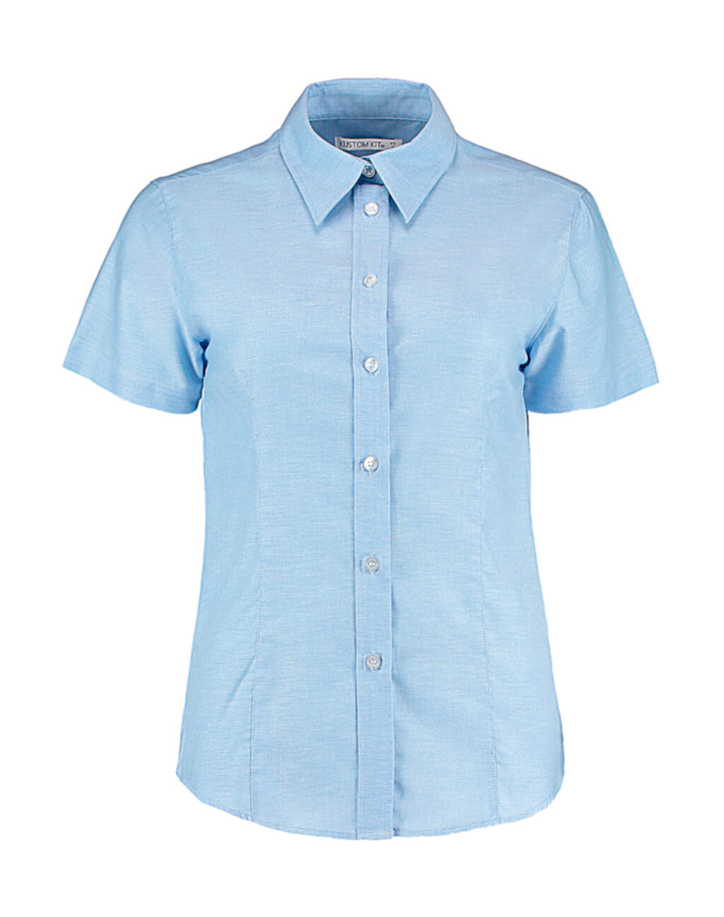  Women's Tailored Fit Workwear Oxford Shirt SSL in Farbe Light Blue