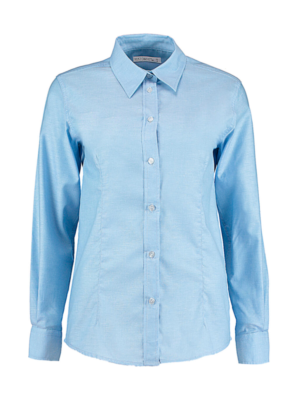  Women's Tailored Fit Workwear Oxford Shirt in Farbe Light Blue