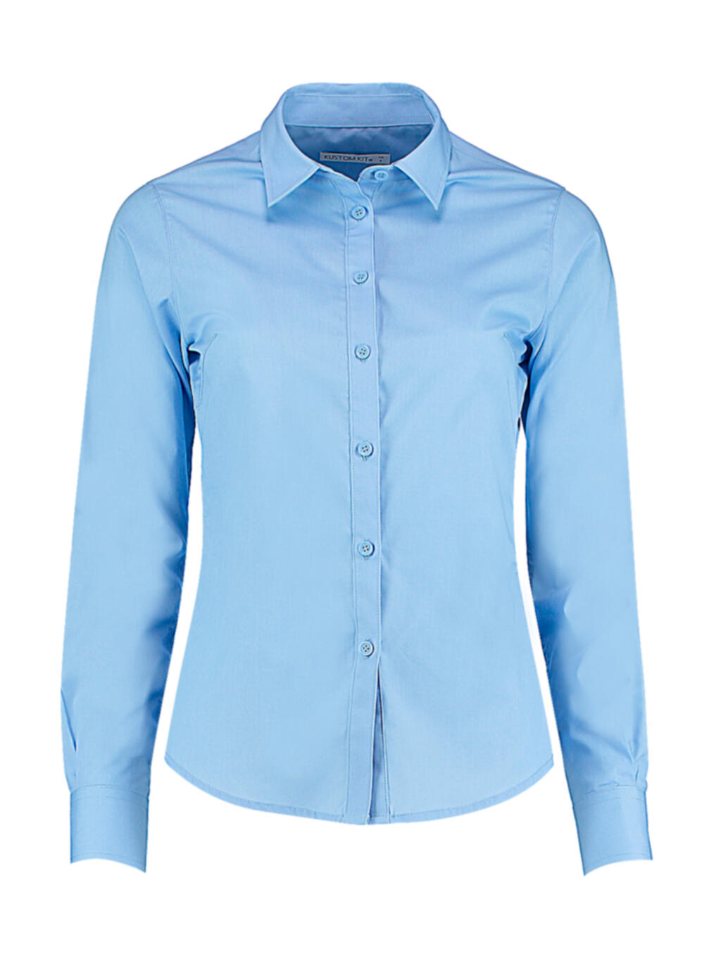  Women's Tailored Fit Poplin Shirt in Farbe Light Blue