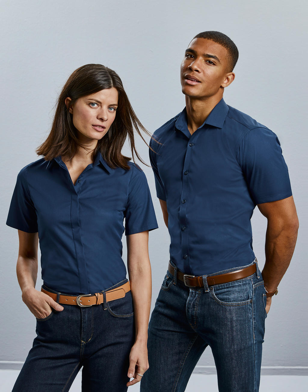  Men's Ultimate Stretch Shirt in Farbe White