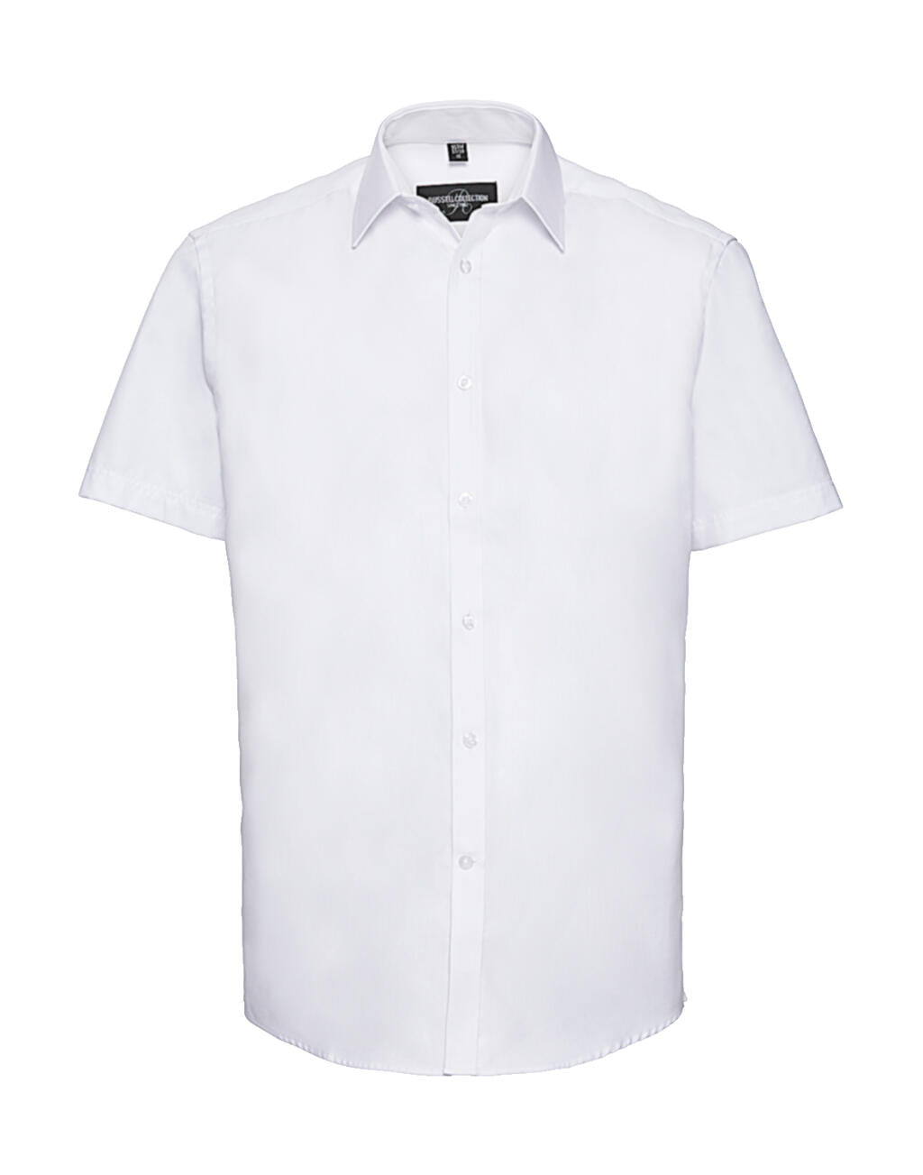  Men's Herringbone Shirt in Farbe White