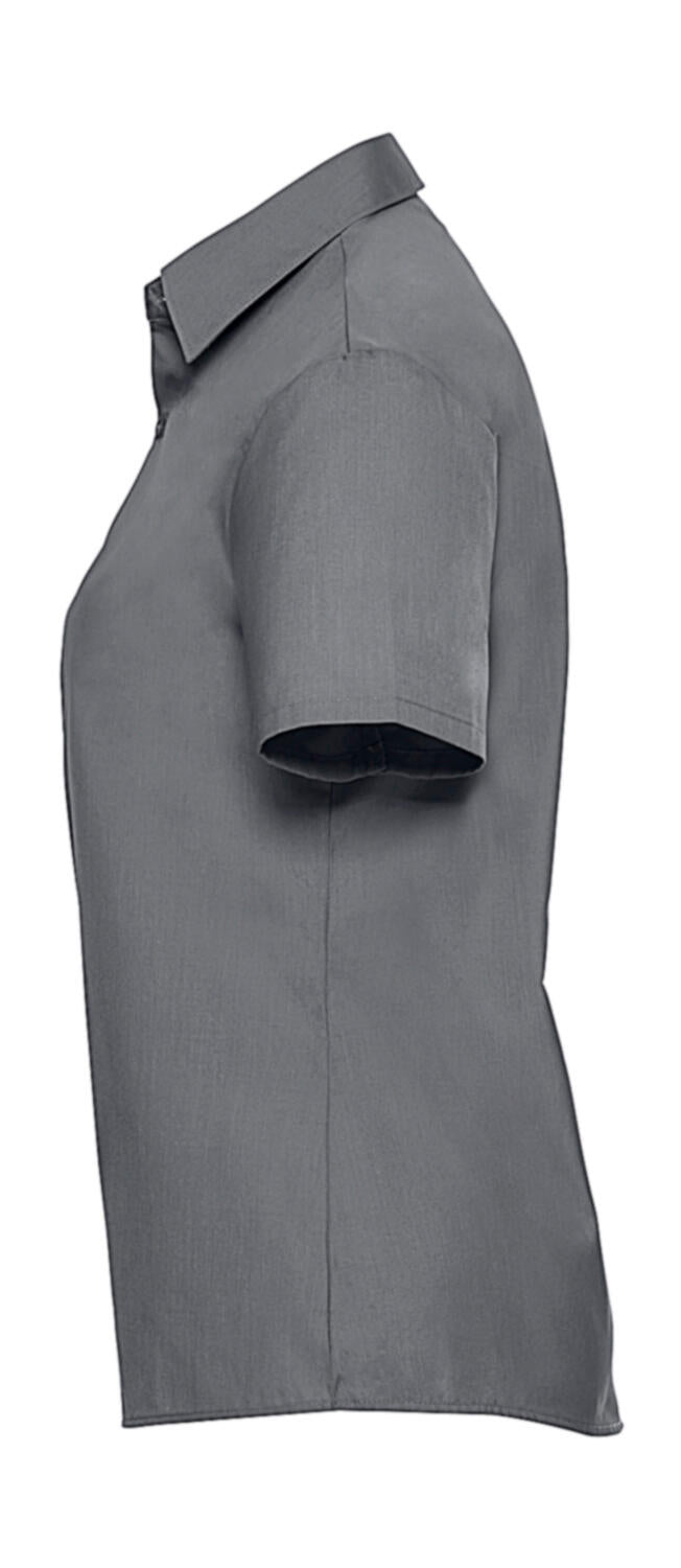  Ladies' Poplin Shirt in Farbe White