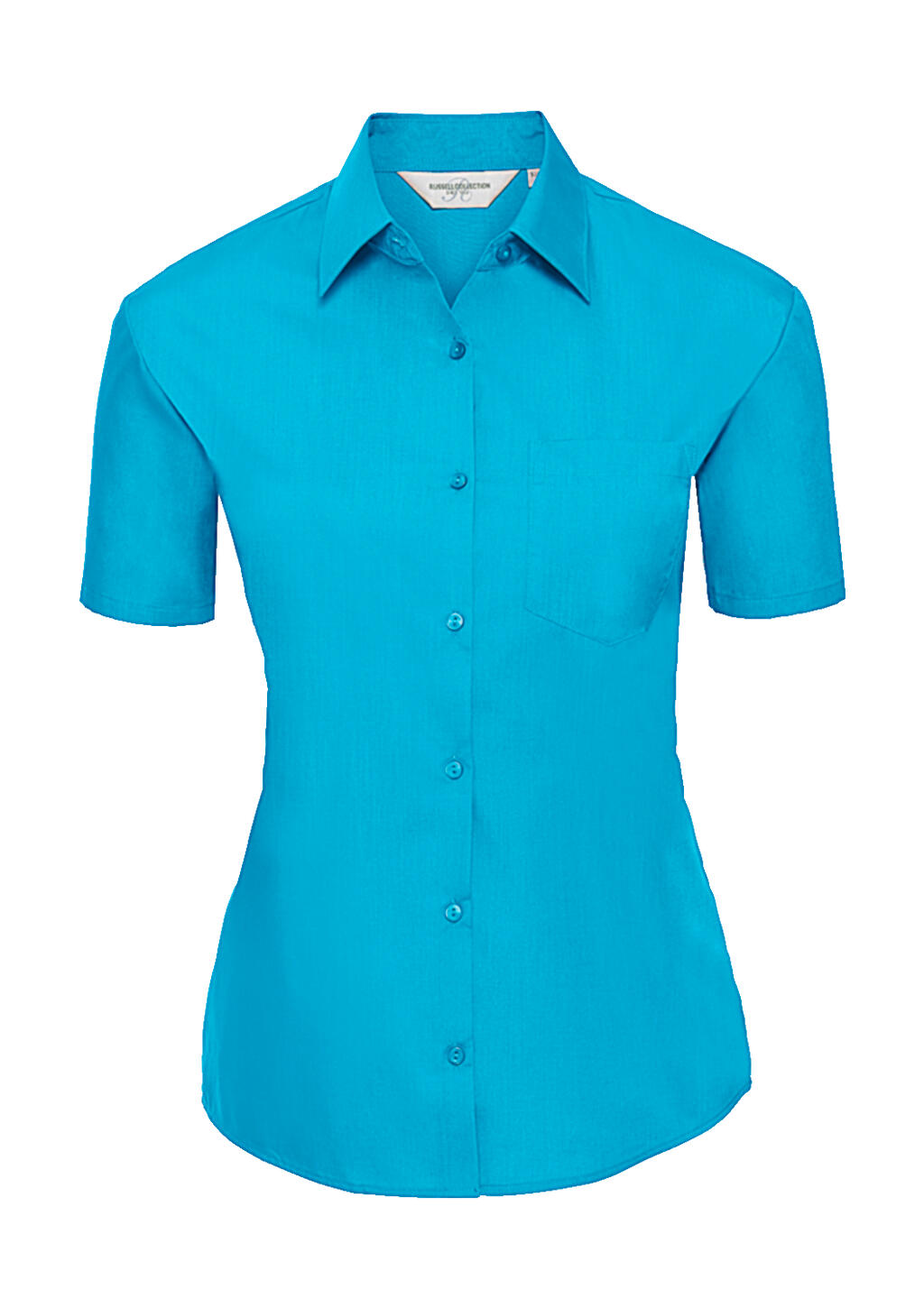  Ladies' Poplin Shirt in Farbe Turquoise